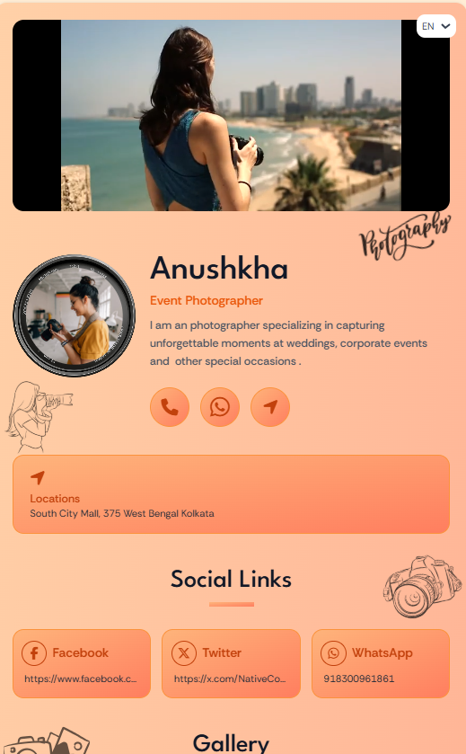 Digital Business Profile + Catalog