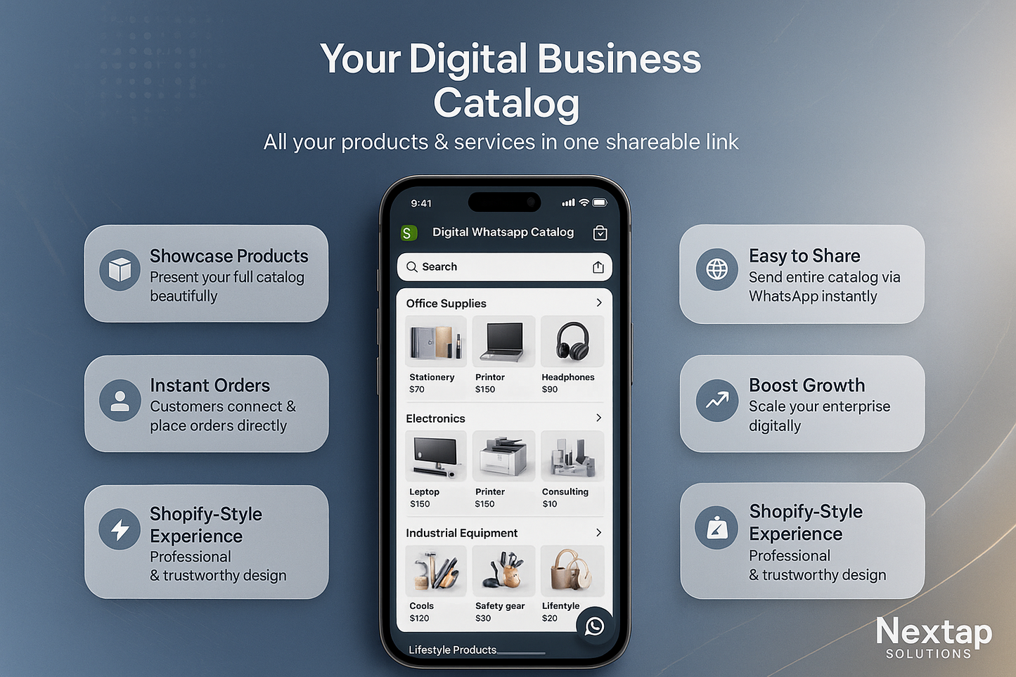 Digital WhatsApp store + catalog